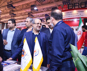 بازدید رییس هیئت عامل ایمیدرو از نوزدهمین نمایشگاه بینالمللی متالورژی ایران