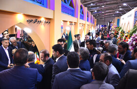 غرفه گروه فولاد مبارکه در دومین روز از نمایشگاه ایران متافو