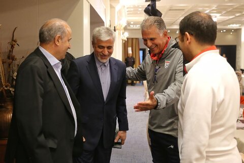 وزیر ورزش خبر داد؛ از کادرفنی و کیروش حمایت میکنیم حمید سجادی - کارلوس کیروش