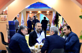 غرفه گروه فولاد مبارکه در سومین روز از نمایشگاه ایران متافو