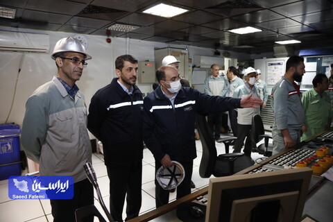 بازدید مدیرعامل فولاد مبارکه از نواحی تولید و دیدار چهره‌به‌چهره با کارکنان این شرکت