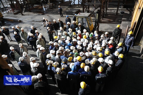 بازدید مدیرعامل فولاد مبارکه از نواحی تولید و دیدار چهره‌به‌چهره با کارکنان این شرکت