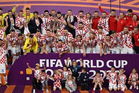 تصاویری جذاب و خاص از جشن سومی کرواسی در جامجهانی جشن سومی کرواسی در جامجهانی 2022