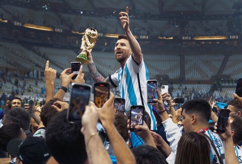 لیونل مسی؛ جشن قهرمانی آرژانتین در جام‌جهانی 2022