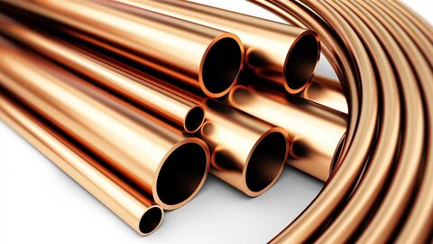 انحراف فلز سرخ از بهای تعادلی  مس