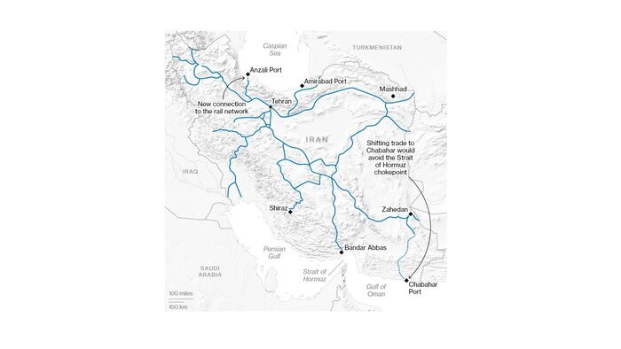 روسیه و ایران در حال ایجاد یک مسیر تجاری جدید بین قاره‌ای+ جزئیات و عکس