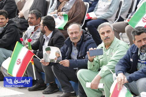 مراسم تشییع هشت شهید گمنام دفاع مقدس در فولاد مبارکه