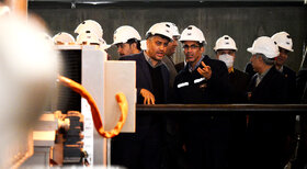 بازدید معاون وزیر تعاون، کار و رفاه اجتماعی از خطوط تولید فولاد مبارکه