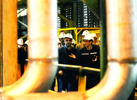 بازدید معاون وزیر تعاون، کار و رفاه اجتماعی از خطوط تولید فولاد مبارکه