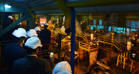 بازدید معاون وزیر تعاون، کار و رفاه اجتماعی از خطوط تولید فولاد مبارکه