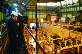 بازدید معاون وزیر تعاون، کار و رفاه اجتماعی از خطوط تولید فولاد مبارکه