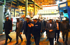 بازدید معاون وزیر تعاون، کار و رفاه اجتماعی از خطوط تولید فولاد مبارکه
