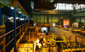 بازدید معاون وزیر تعاون، کار و رفاه اجتماعی از خطوط تولید فولاد مبارکه