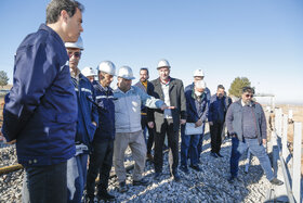 بازدید مدیرعامل از طرح های توسعه شرکت فولاد مبارکه