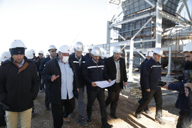 بازدید مدیرعامل از طرح های توسعه شرکت فولاد مبارکه