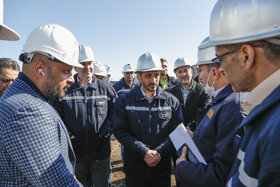 بازدید مدیرعامل از طرح های توسعه شرکت فولاد مبارکه