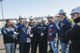 بازدید مدیرعامل از طرح های توسعه شرکت فولاد مبارکه