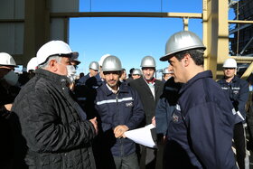 بازدید مدیرعامل از طرح های توسعه شرکت فولاد مبارکه