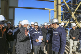 بازدید مدیرعامل از طرح های توسعه شرکت فولاد مبارکه