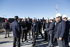 بازدید مدیرعامل از طرح های توسعه شرکت فولاد مبارکه