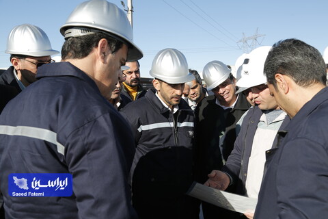 بازدید مدیرعامل از طرح های توسعه شرکت فولاد مبارکه