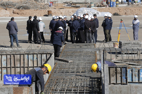 بازدید مدیرعامل از طرح های توسعه شرکت فولاد مبارکه