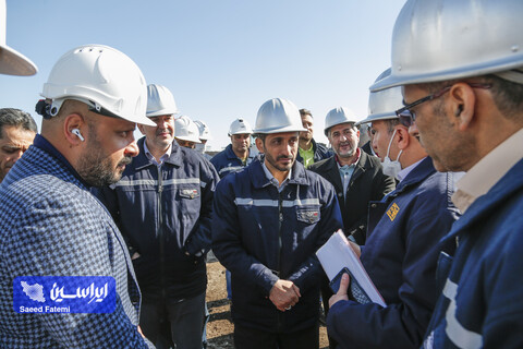 بازدید مدیرعامل از طرح های توسعه شرکت فولاد مبارکه