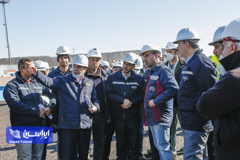 بازدید مدیرعامل از طرح های توسعه شرکت فولاد مبارکه