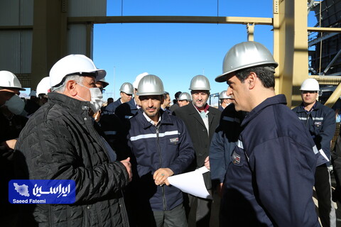 بازدید مدیرعامل از طرح های توسعه شرکت فولاد مبارکه