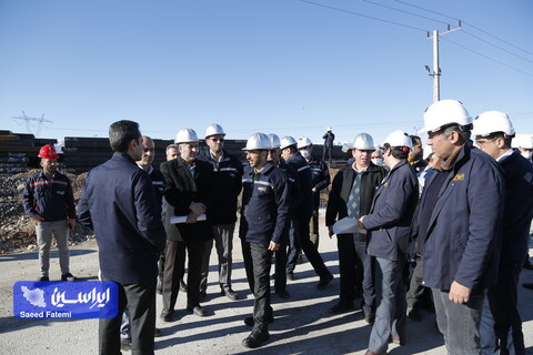 بازدید مدیرعامل از طرح های توسعه شرکت فولاد مبارکه
