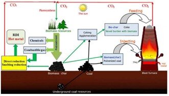 زغال زیست توده گیاهی (بیوچار)، رقیبی برای هیدروژن سبز در مسیر کربن زدایی از صنعت فولاد