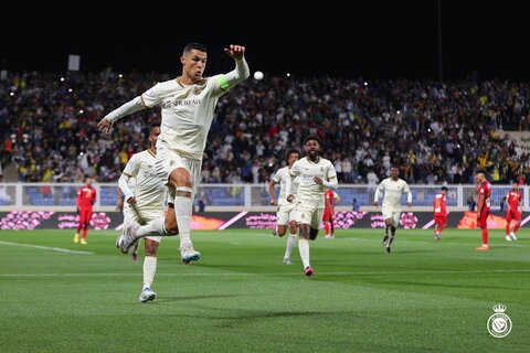 هنرنمایی دوباره رونالدو/ هت‌تریک CR7 در دیدار النصر مقابل ضمک