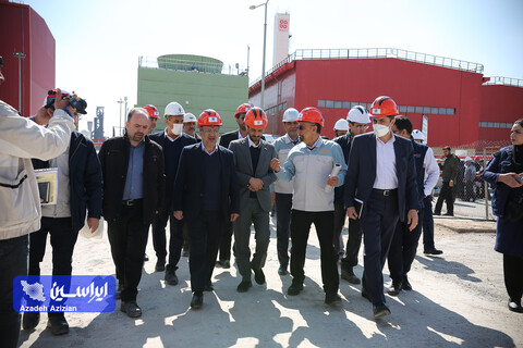 بازدید رئیس هیئت عامل ایمیدرو از طرح های توسعه ای شرکت فولاد سفیددشت