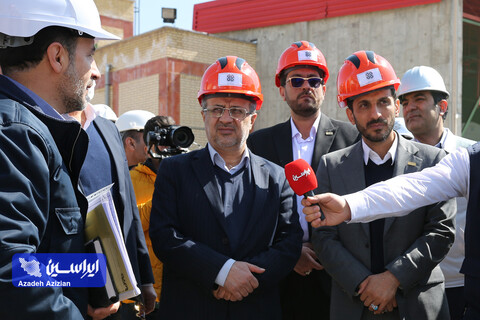 بازدید رئیس هیئت عامل ایمیدرو از طرح های توسعه ای شرکت فولاد سفیددشت