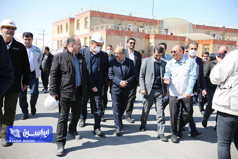 بازدید رئیس هیئت عامل ایمیدرو از طرح های توسعه ای شرکت فولاد سفیددشت