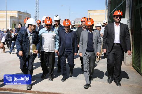 بازدید رئیس هیئت عامل ایمیدرو از طرح های توسعه ای شرکت فولاد سفیددشت