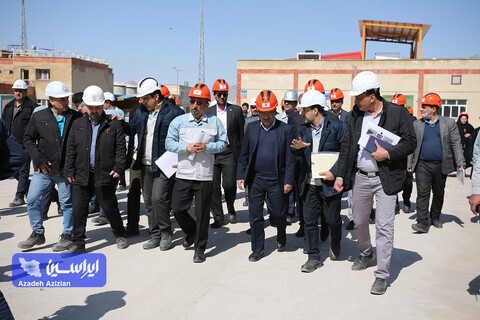 بازدید رئیس هیئت عامل ایمیدرو از طرح های توسعه ای شرکت فولاد سفیددشت
