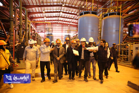 بازدید رئیس هیئت عامل ایمیدرو از طرح های توسعه ای شرکت فولاد سفیددشت