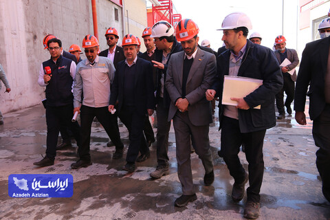 بازدید رئیس هیئت عامل ایمیدرو از طرح های توسعه ای شرکت فولاد سفیددشت