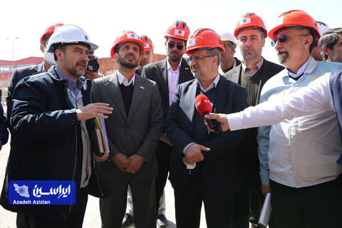 بازدید رئیس هیئت عامل ایمیدرو از طرح های توسعه ای شرکت فولاد سفیددشت