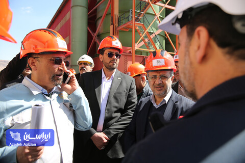 بازدید رئیس هیئت عامل ایمیدرو از طرح های توسعه ای شرکت فولاد سفیددشت
