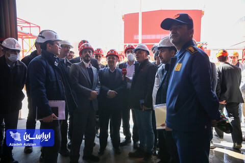 بازدید رئیس هیئت عامل ایمیدرو از طرح های توسعه ای شرکت فولاد سفیددشت