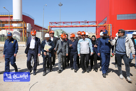 بازدید رئیس هیئت عامل ایمیدرو از طرح های توسعه ای شرکت فولاد سفیددشت