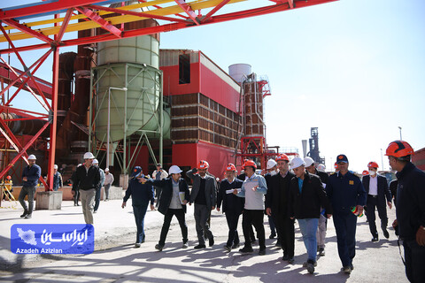 بازدید رئیس هیئت عامل ایمیدرو از طرح های توسعه ای شرکت فولاد سفیددشت