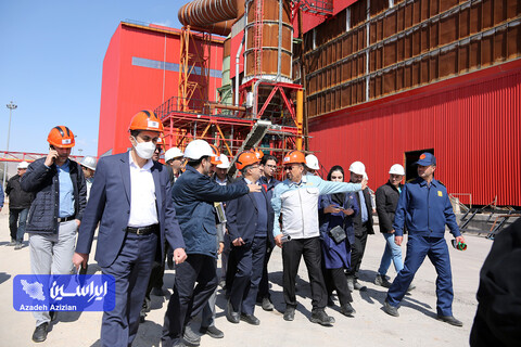 بازدید رئیس هیئت عامل ایمیدرو از طرح های توسعه ای شرکت فولاد سفیددشت