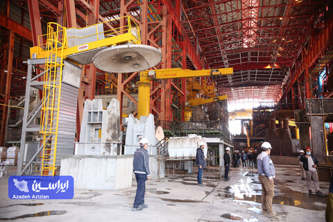 بازدید رئیس هیئت عامل ایمیدرو از طرح های توسعه ای شرکت فولاد سفیددشت