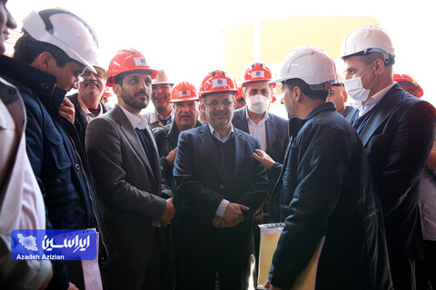 بازدید رئیس هیئت عامل ایمیدرو از طرح های توسعه ای شرکت فولاد سفیددشت