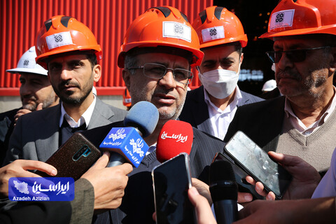 بازدید رئیس هیئت عامل ایمیدرو از طرح های توسعه ای شرکت فولاد سفیددشت