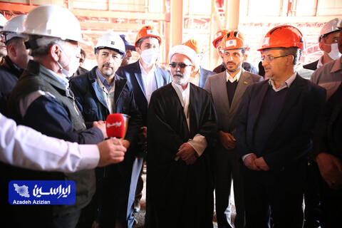 بازدید رئیس هیئت عامل ایمیدرو از طرح های توسعه ای شرکت فولاد سفیددشت