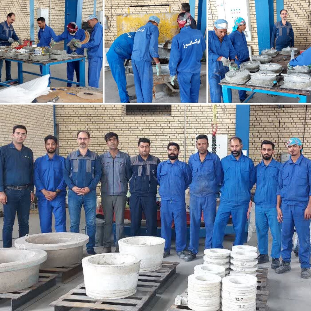 راه‌اندازی خط تولید قطعات ریختنی در واحد هرمزگان «شرکت صنایع نسوز توکا»